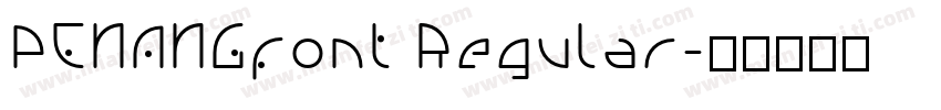 PENANGfont Regular字体转换